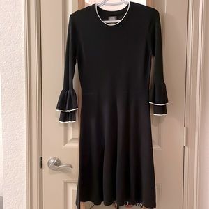 Vince Camuto Black Skater Sweater Dress